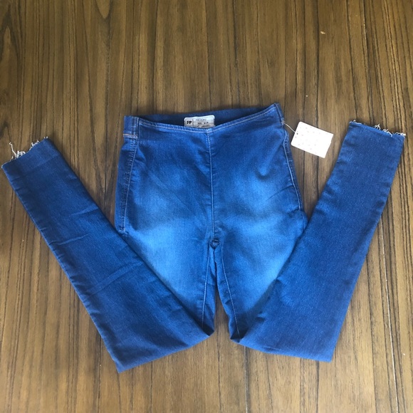 Free People pull on skinny jeans jeggings - Picture 3 of 7
